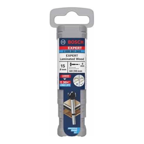 Bosch EXPERT Laminated Wood Scharnierlochbohrer, 15 x 60 x 90 mm