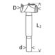Bosch EXPERT Laminated Wood Scharnierlochbohrer, 22 x 60 x 90 mm-5