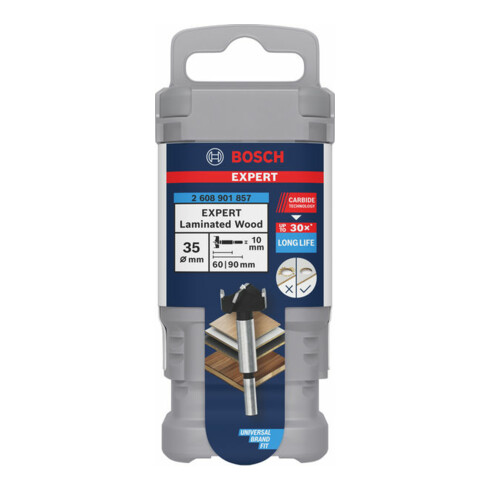 Bosch EXPERT Laminated Wood Scharnierlochbohrer, 35 x 60 x 90 mm