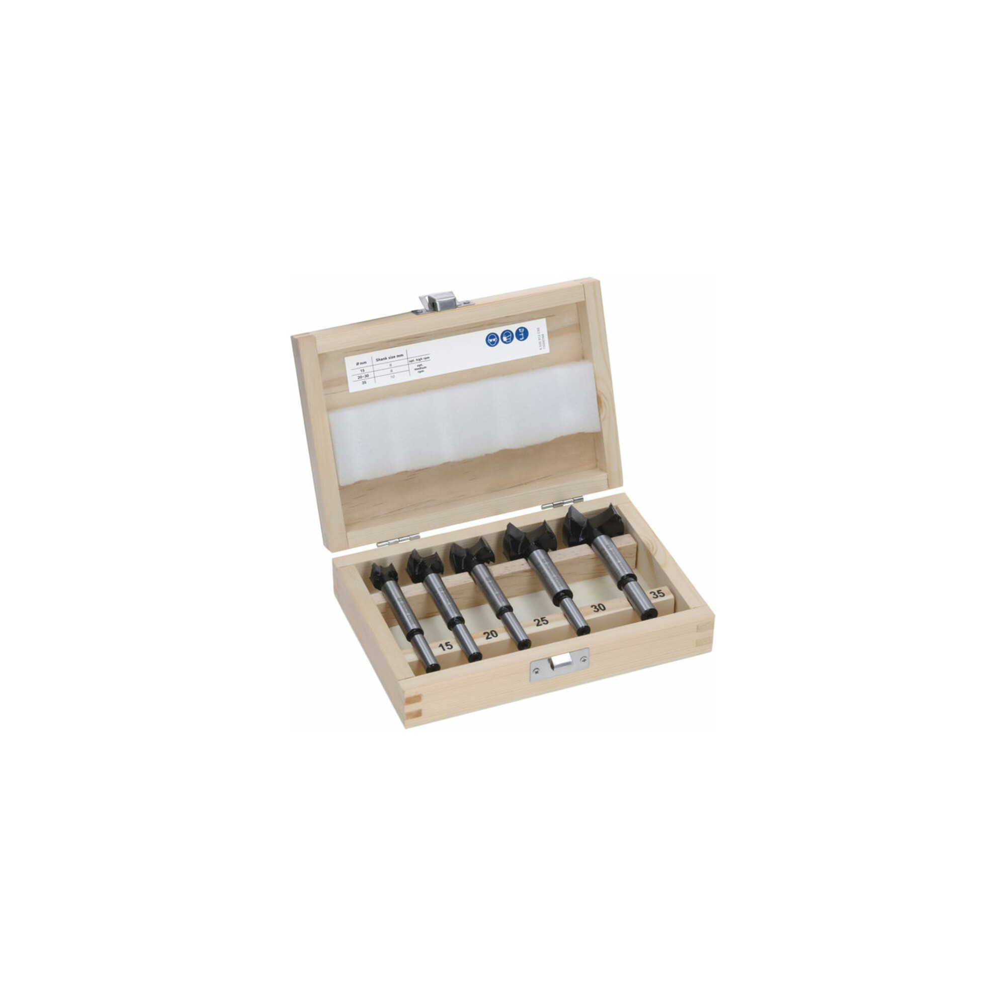 Bosch EXPERT Laminated Wood Scharnierlochbohrersatz, 15/20/25/30/35 x 60 x 90 mm, 5 St