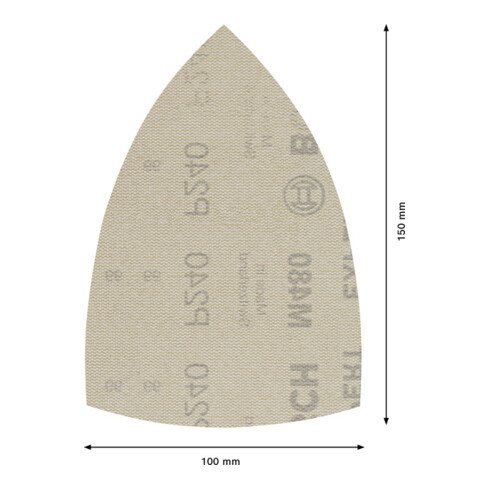 Bosch EXPERT M480 Filet abrasif, 100 x 150 mm, G 240