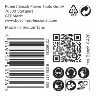 Filet abrasif Bosch EXPERT M480
