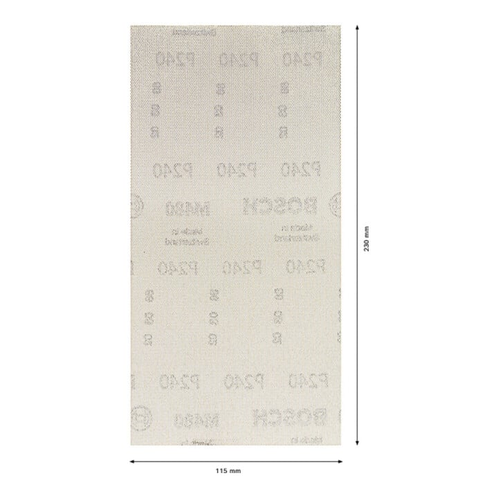 Bosch EXPERT M480 Filet abrasif, 115 x 107 mm, G 240