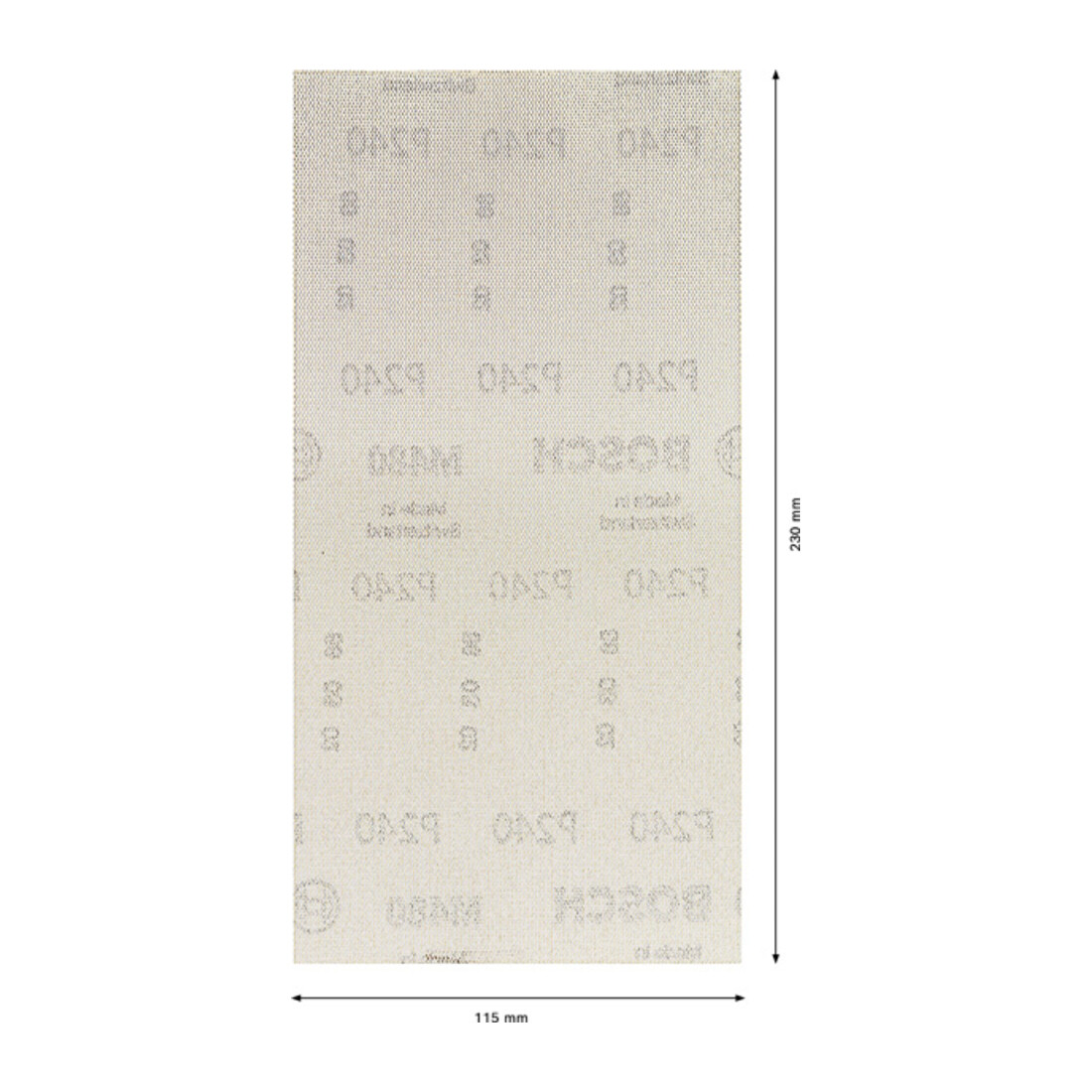 Bosch EXPERT M480 Filet abrasif, 115 x 107 mm, G 240