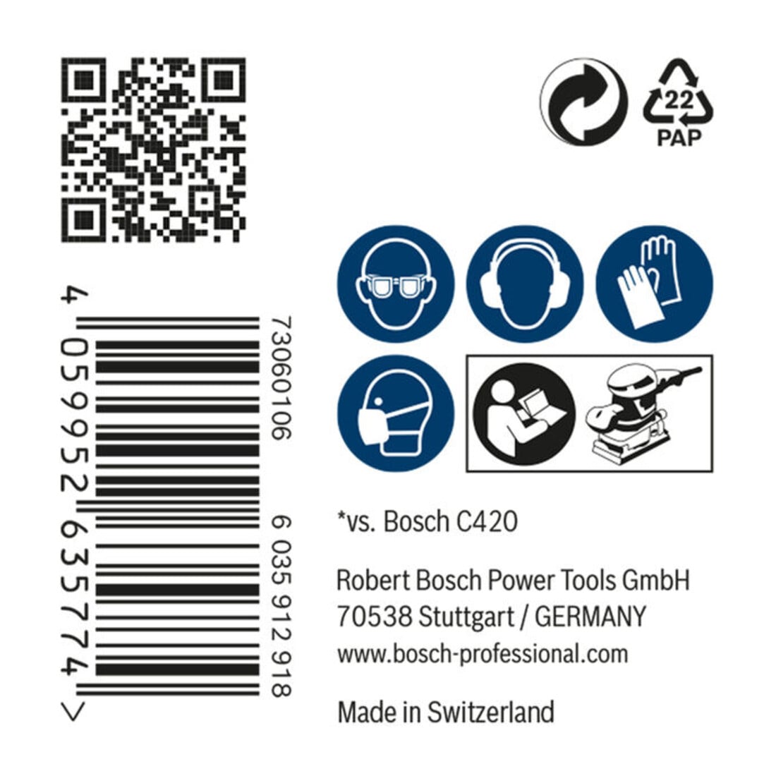 Bosch EXPERT M480 Filet abrasif, 115 x 107 mm, G 80