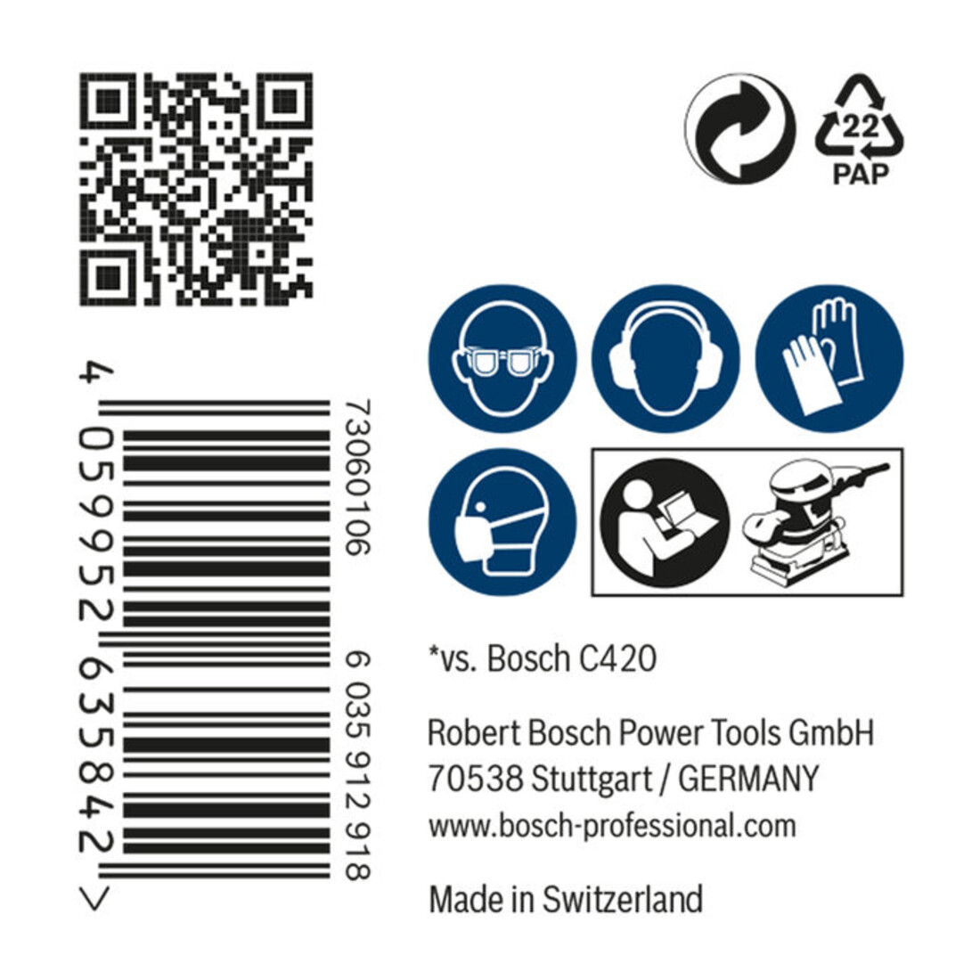Filet abrasif Bosch EXPERT M480