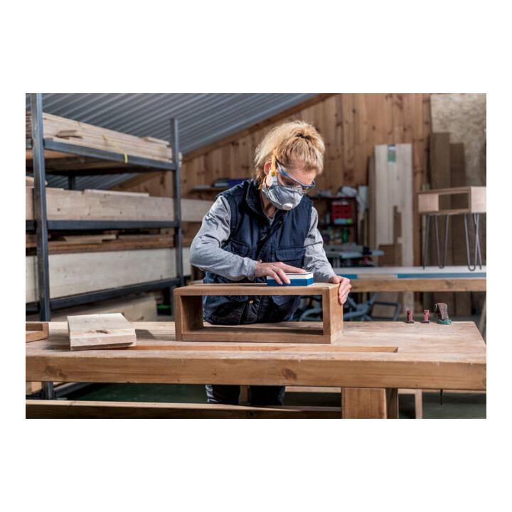 Bosch EXPERT M480 Filet abrasif, double densité, 80x133 mm, pour ponçage manuel