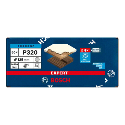 Bosch Expert M480 Schleifnetz für Exzenterschleifer