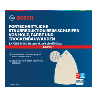 Bosch EXPERT M480 Schleifnetz für Deltaschleifer