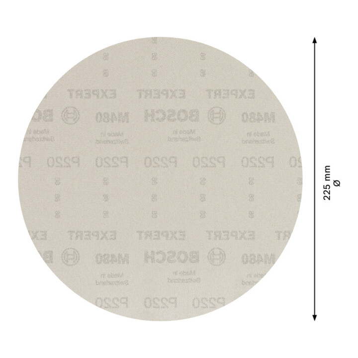 Bosch EXPERT M480 Schleifnet für Trockenbauschleifer 225mm G 220 25-tlg. für Trockenbauschleifer