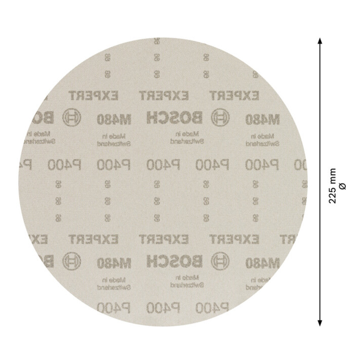 Bosch EXPERT M480 Schleifnet für Trockenbauschleifer 225mm G 400 25-tlg. für Trockenbauschleifer