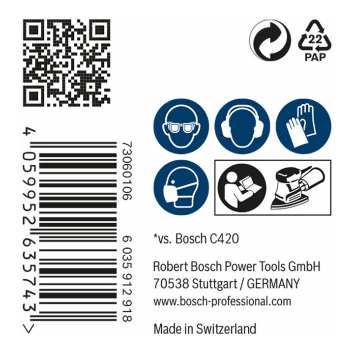 Bosch EXPERT M480 Schleifnetz, 100 x 150 mm, G 120