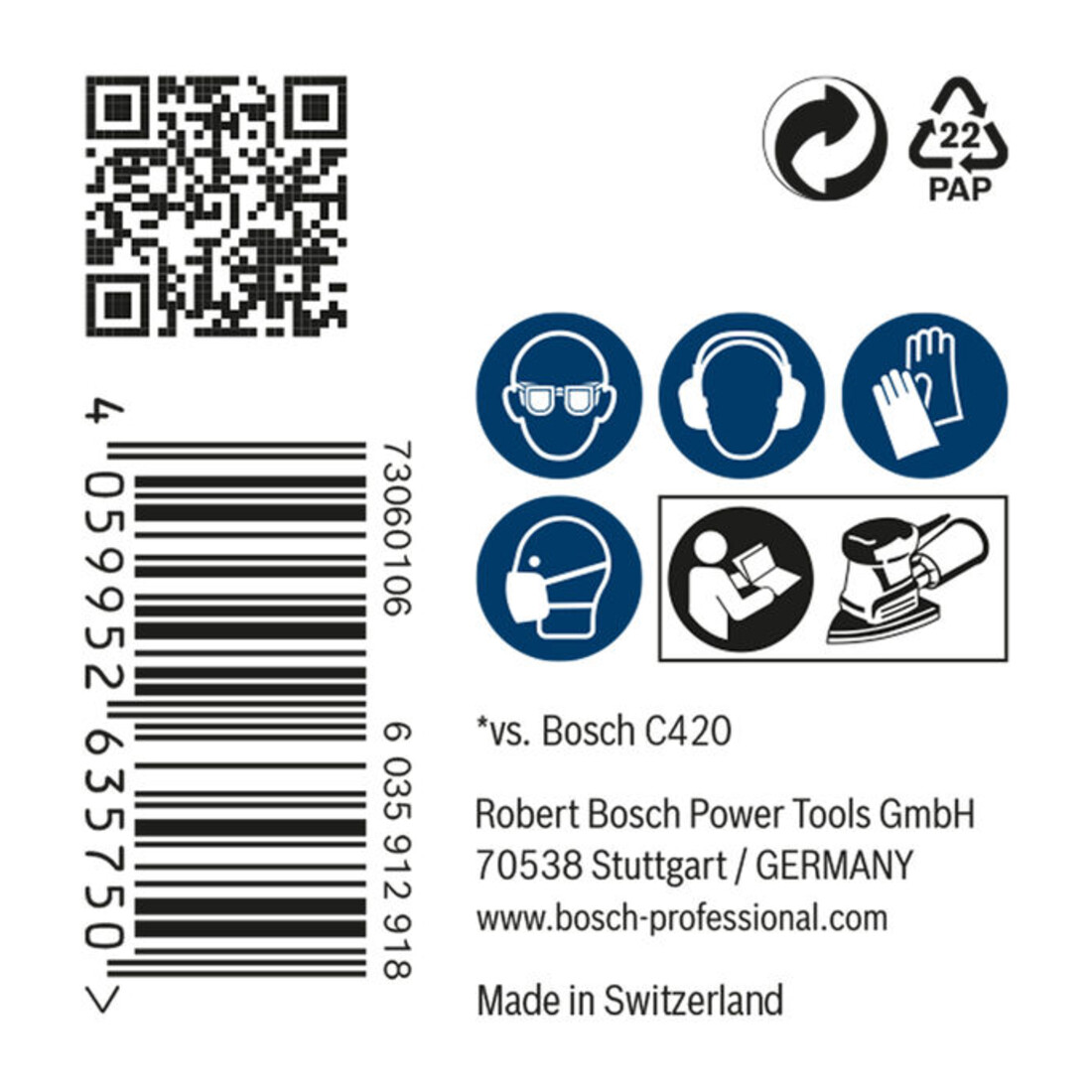 Bosch EXPERT M480 Schleifnetz, 100 x 150 mm, G 180