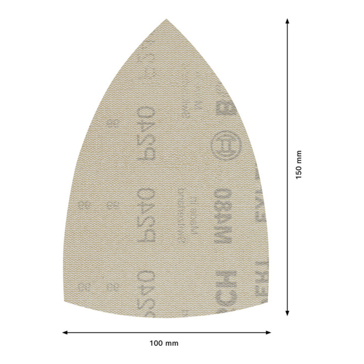 Bosch EXPERT M480 Schleifnetz, 100 x 150 mm, G 240