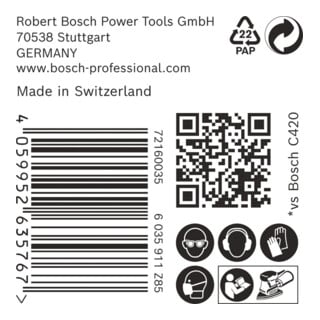 Bosch EXPERT M480 Schleifnetz