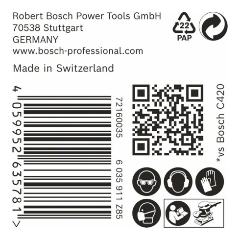 Bosch EXPERT M480 Schleifnetz, 115 x 107 mm, G 120