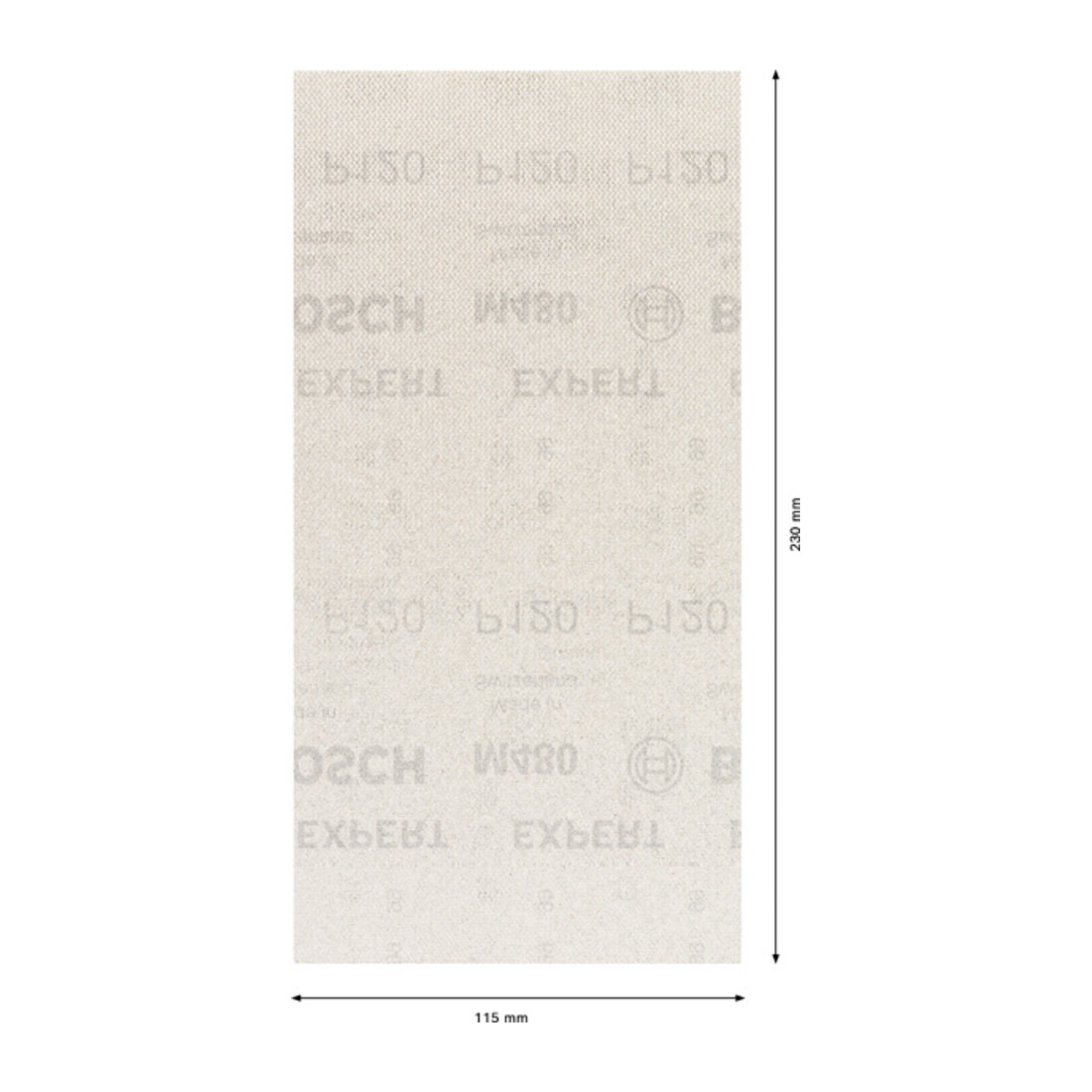 Bosch EXPERT M480 Schleifnetz, 115 x 107 mm, G 120