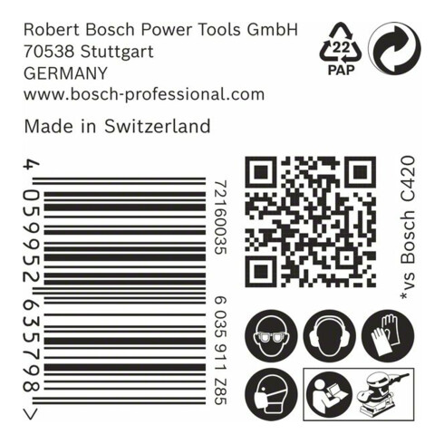 Bosch EXPERT M480 Schleifnetz, 115 x 107 mm, G 180