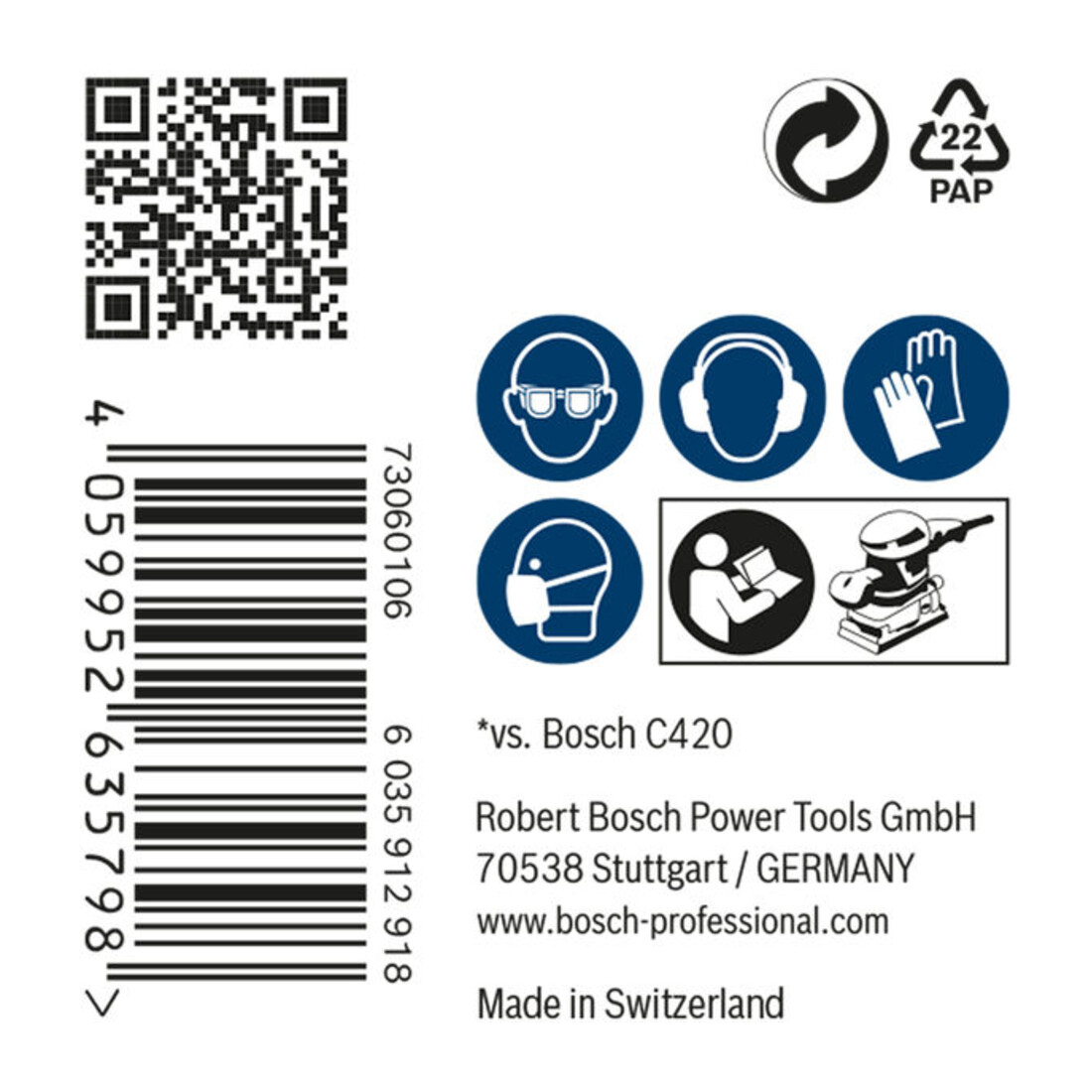 Bosch EXPERT M480 Schleifnetz, 115 x 107 mm, G 180