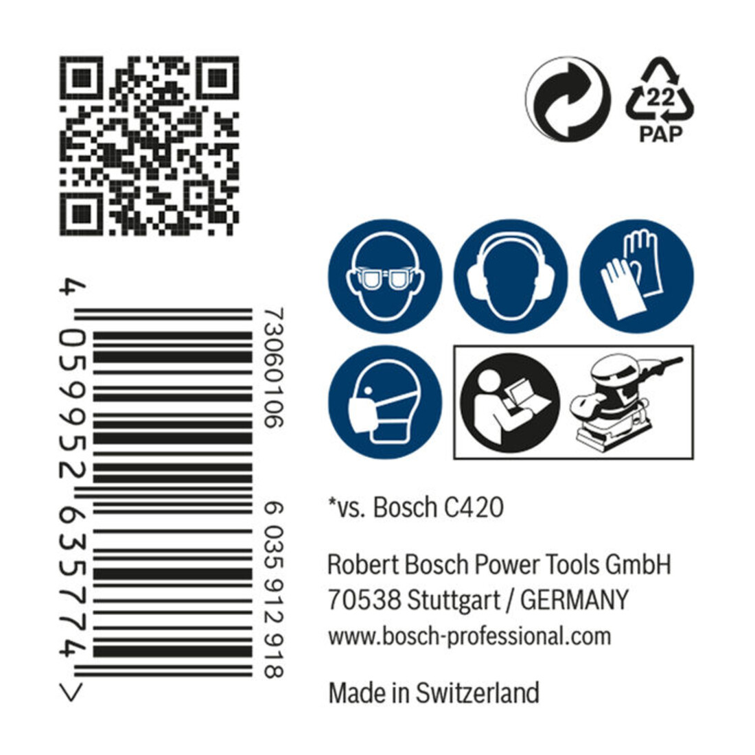 Bosch EXPERT M480 Schleifnetz, 115 x 107 mm, G 80