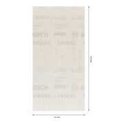 Bosch Expert M480 Schleifnetz für Schwingschleifer, 115 x 230 mm, G 120-4