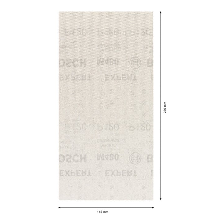 Bosch Expert M480 Schleifnetz für Schwingschleifer, 115 x 230 mm, G 120