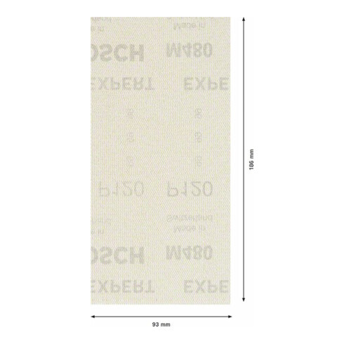 Bosch Expert M480 Schleifnetz für Schwingschleifer, 93 x 186 mm, G 120
