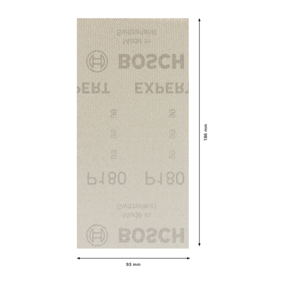 Bosch Expert M480 Schleifnetz für Schwingschleifer, 93 x 186 mm, G 180