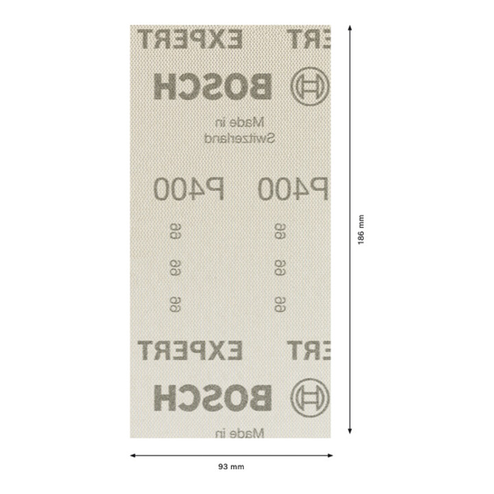 Bosch Expert M480 Schleifnetz für Schwingschleifer, 93 x 186 mm, G 400