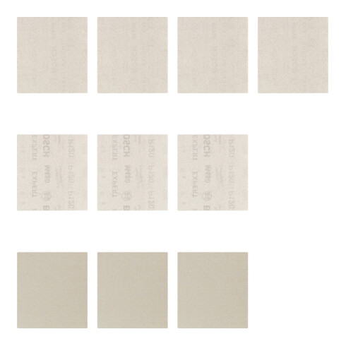 Bosch EXPERT M480 Schleifnetz-Set, 115 x 107 mm, G 80/120/180