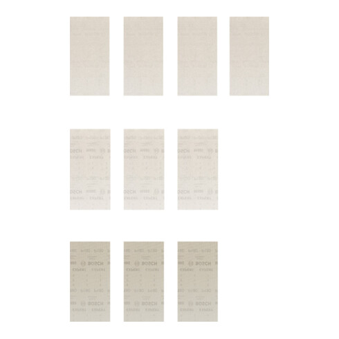 Bosch EXPERT M480 Schleifnetz-Set 115 x 230mm 10 Stück für Exzenterschleifer