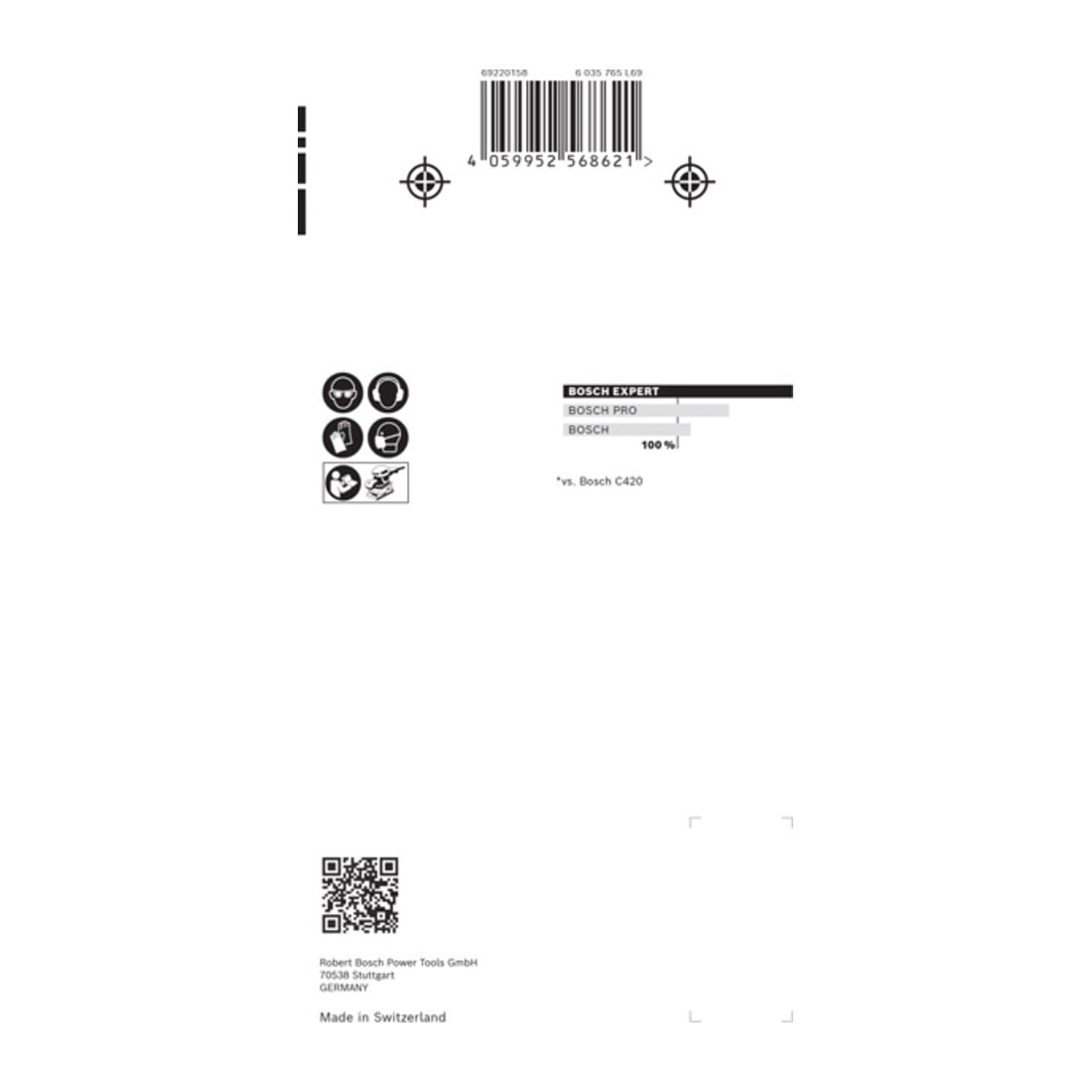 Bosch EXPERT M480 Schleifnetz-Set 93 x 186mm 10 Stück für Exzenterschleifer