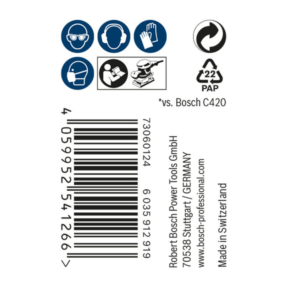 Bosch EXPERT M480 Schleifnetzrolle 115mm 5m G 150 für Handschleifen