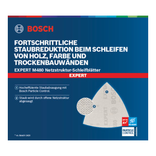 Bosch EXPERT M480 schuurnet voor delta-schuurmachine