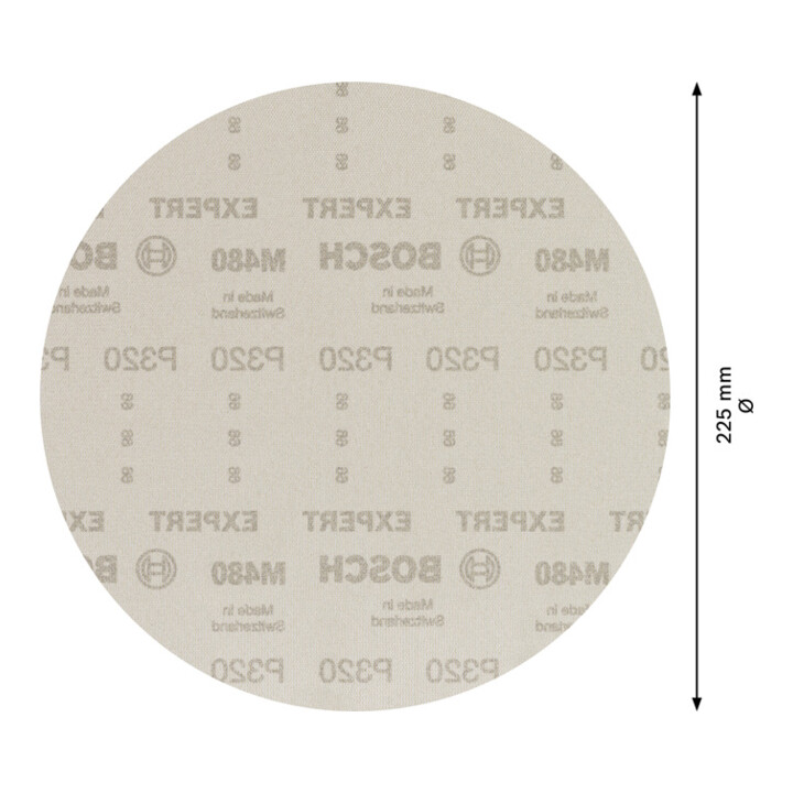 Bosch EXPERT M480 schuurnet voor gipsplaatschuurmachine 225mm G 320 25-delig voor gipsplaatschuurmachine