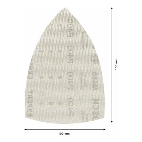 Bosch EXPERT M480 schuurnet voor multischuurmachine 100 x 150mm G 400 10-delig voor multischuurmachine