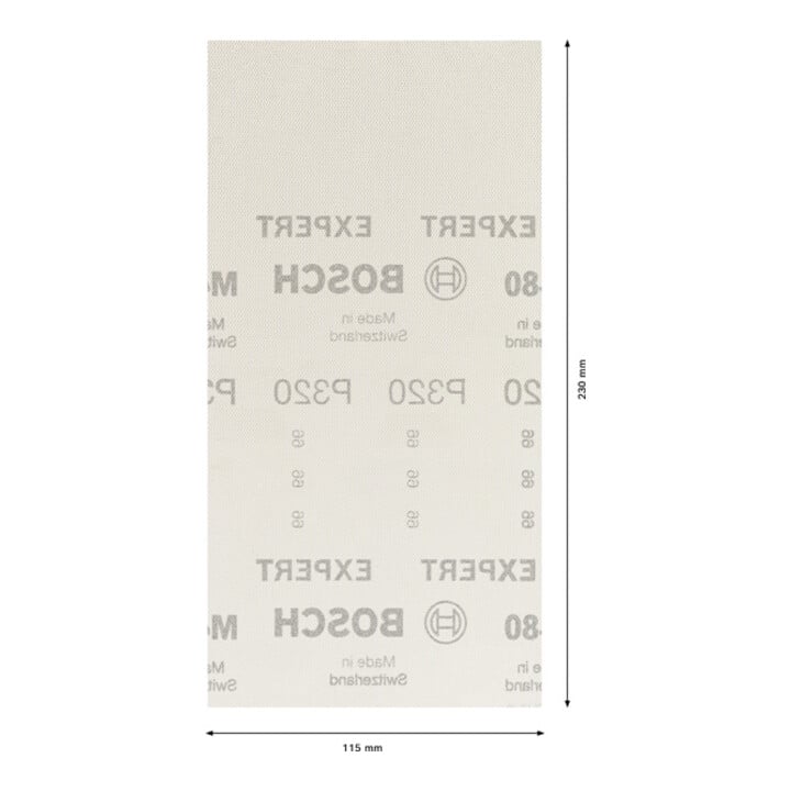 Bosch Expert M480 schuurnet voor vlakschuurmachine, 115 x 230 mm, G 320