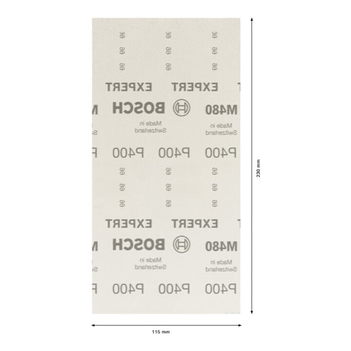 Bosch Expert M480 schuurnet voor vlakschuurmachine, 115 x 230 mm, G 400