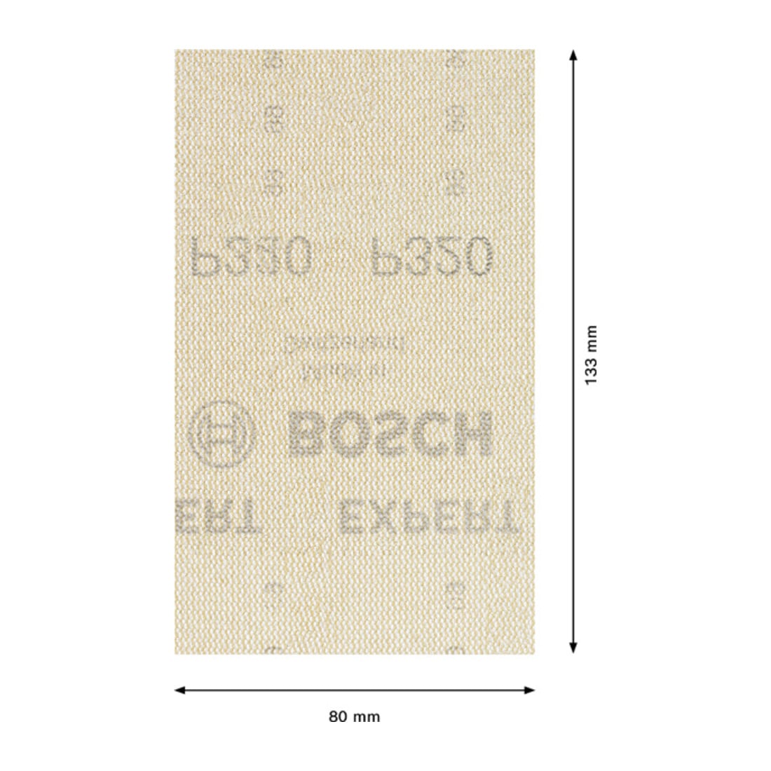 Bosch EXPERT M480 schuurnet voor vlakschuurmachine 80 x 133mm G 320 10-delig voor excentrische vlakschuurmachine
