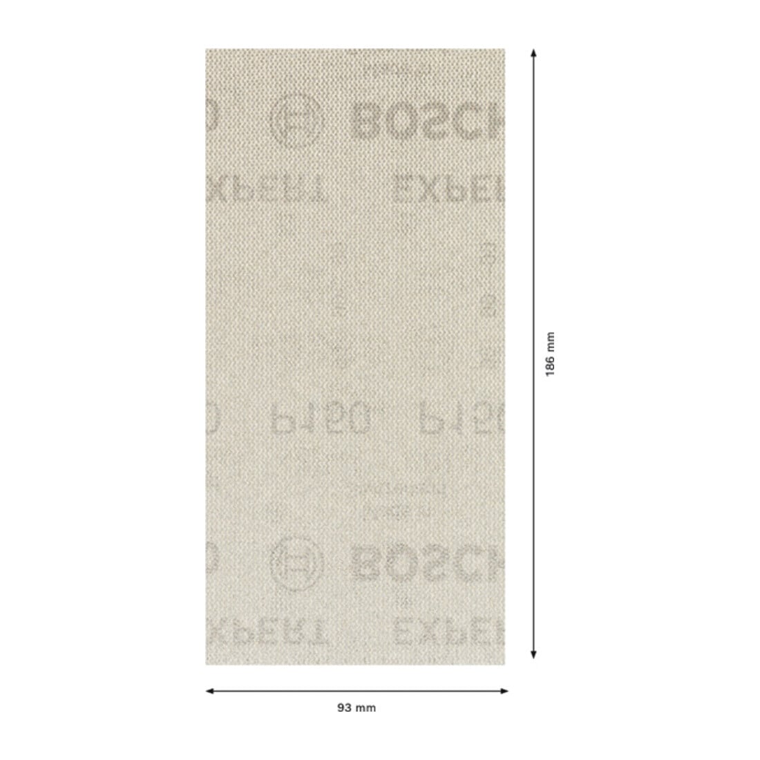 Bosch Expert M480 schuurnet voor vlakschuurmachine, 93 x 186 mm, G 150