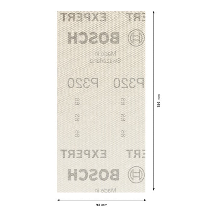 Bosch Expert M480 schuurnet voor vlakschuurmachine, 93 x 186 mm, G 320