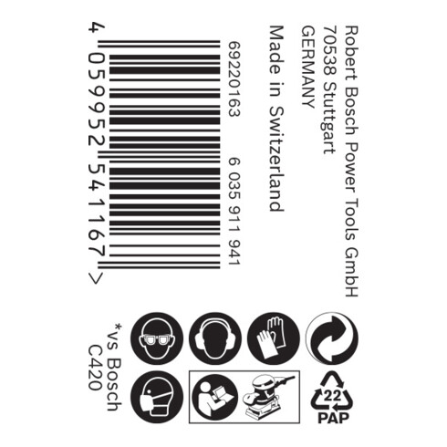 Bosch EXPERT M480 slijpnetrol