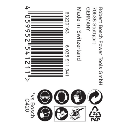 Bosch EXPERT M480 slijpnetrol