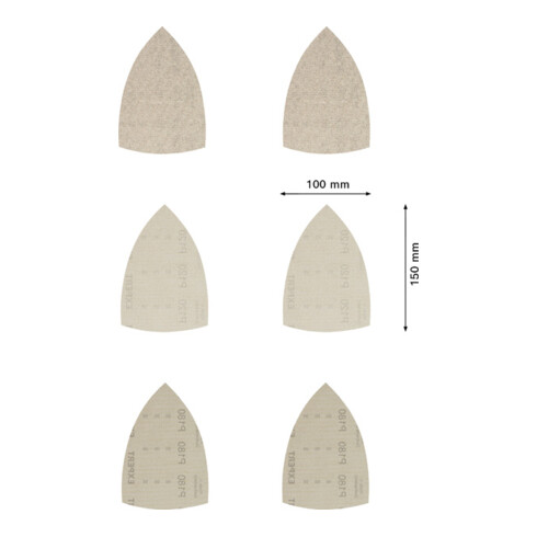 Bosch EXPERT M480 schuurnetset 100 x 150mm 10 stuks voor multi-schuurmachine