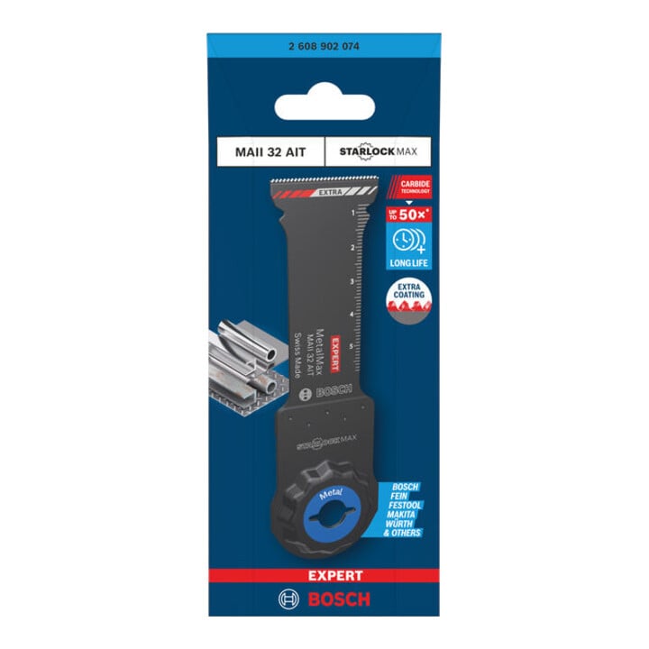 Bosch EXPERT MAII 32 AIT MetalMax invalzaagblad, 32 x 70 mm