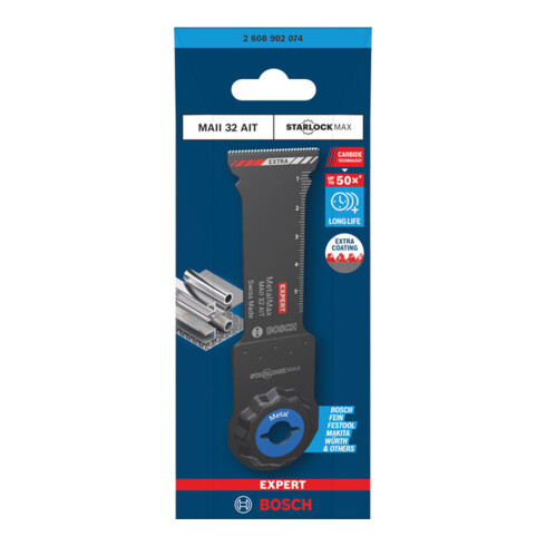 Bosch EXPERT MAII 32 AIT MetalMax lame de scie plongeante, 32 x 70 mm