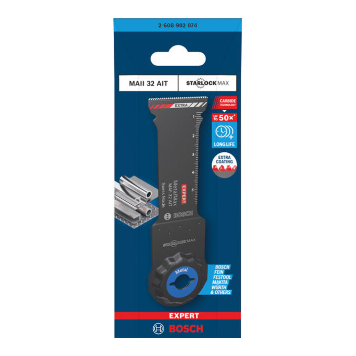 Bosch EXPERT MAII 32 AIT MetalMax lame de scie plongeante, 32 x 70 mm