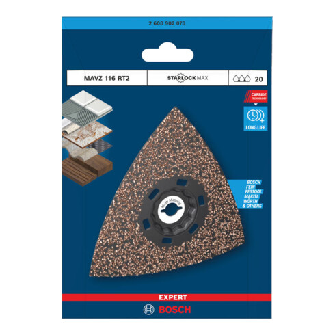 Bosch EXPERT MAVZ 116 RT2 Plateau de ponçage, 116 mm