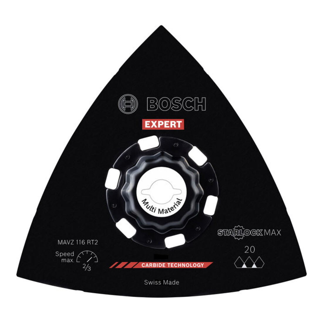 Bosch EXPERT MAVZ 116 RT2 Plateau de ponçage, 116 mm