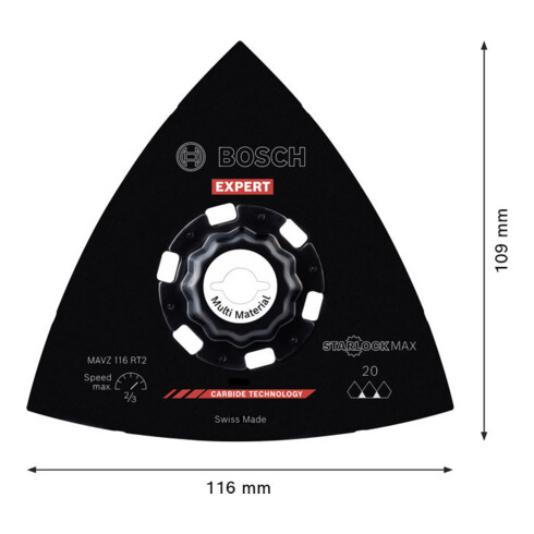 Bosch EXPERT MAVZ 116 RT2 Schleifplatte, 116 mm